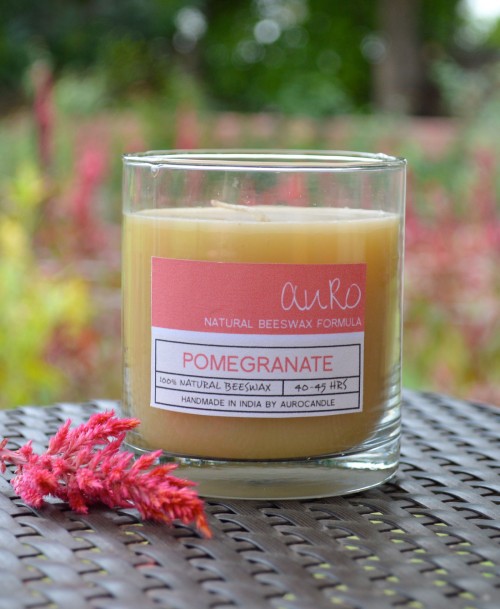 Pomegranate Beeswax Candle