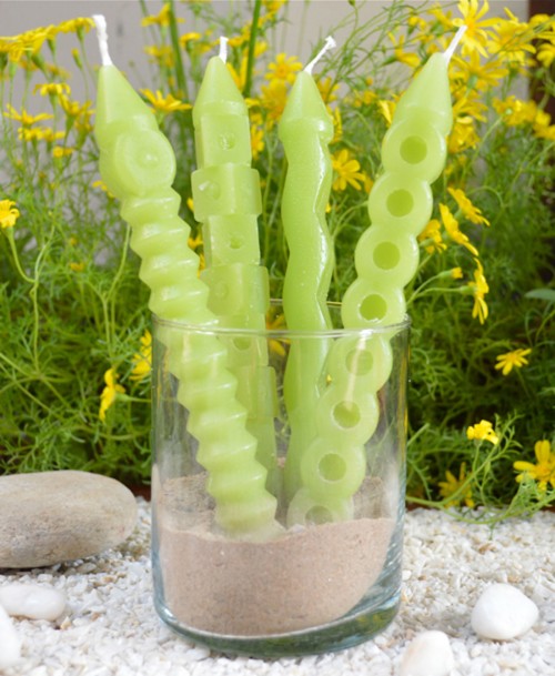 The tropical candle centerpiece (green)