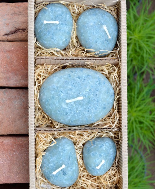 Pebble Candles Natural 