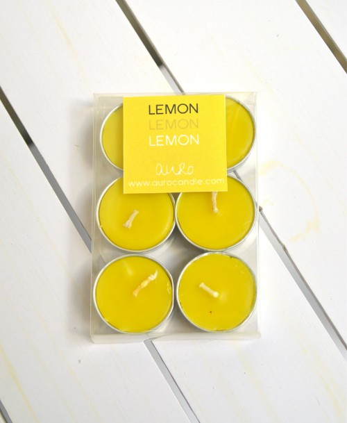 Yellow tea lights
