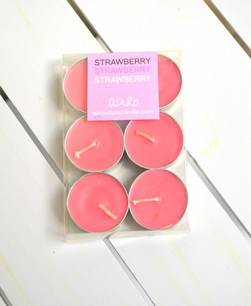 Pink tea lights